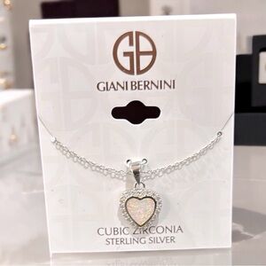 NWT Giani Bernini Silver Heart Pendant Necklace